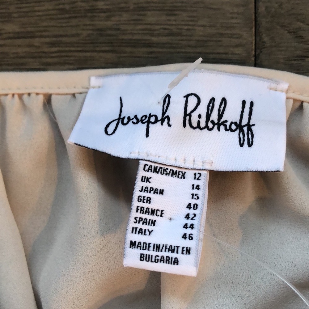 Joseph Ribkoff Champagne off the shoulder blouse - Picture 10 of 11